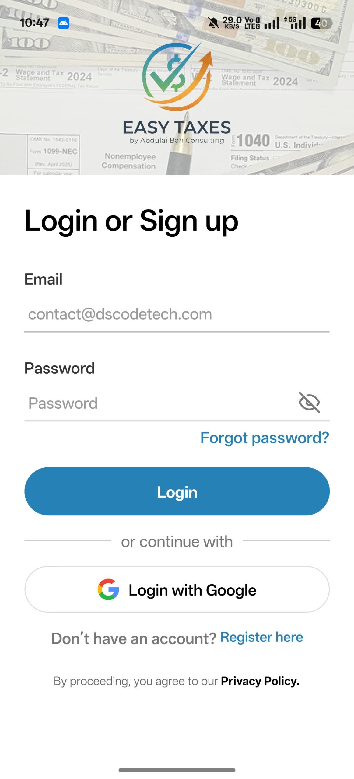 Andriod Mobile App Development SG